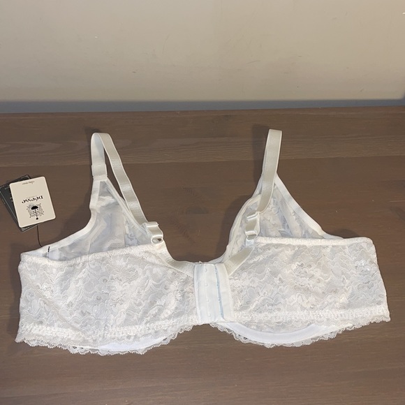 🆕 Déesse Lingerie White Lace Underwire Bra - Women’s Size 44D / D44 - Picture 4 of 11